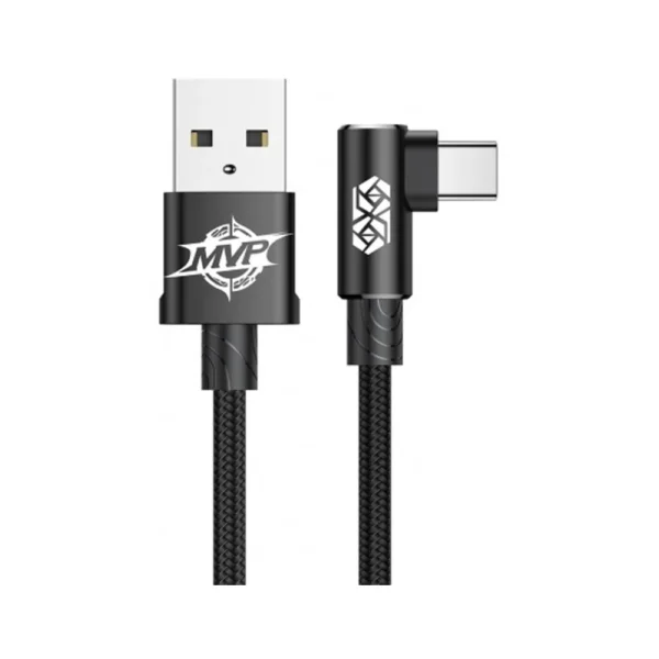 Кабель Baseus MVP Elbow USB 2.0 to Type-C 1.5A 2M Черный (CATMVP-B01)