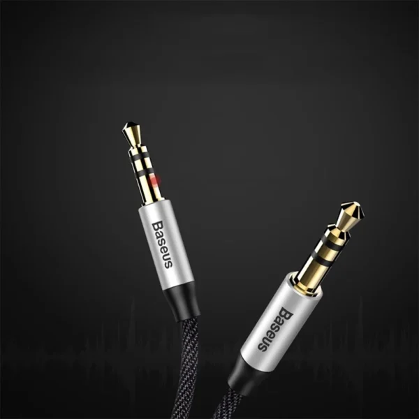 Кабель Baseus Yiven Audio Cable M30 1 м SilverBlack (CAM30-BS1)-5